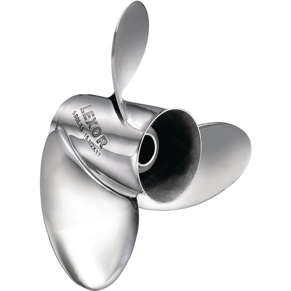 Solas Rubex L3Interchangeable Hub 3-Blade Propeller, 19in Pitch 9571-153-19